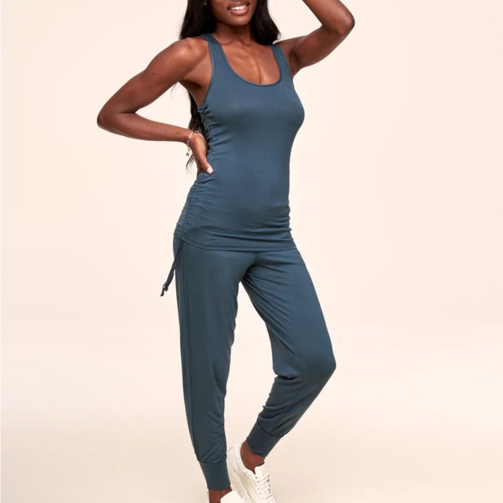 Jayden Adore Me lounge pajama set in steel blue